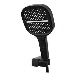 Смеситель для ванны с ручным душем Hansberge H4077BL чёрный матовый