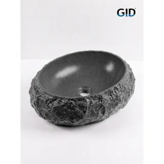 Раковина накладная Gid Montana 630-dg 54489 48 см серая