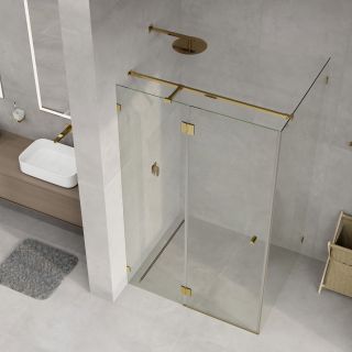 Душевой уголок WasserKRAFT Ems 76H10 120x100 см профиль золото стекло прозрачное