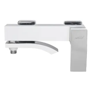 Набор смесителей для ванны 3 в 1 Hansberge Cubito H7077W белый/хром