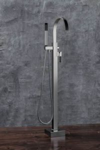 Напольный смеситель для ванны NT Bagno Nera C NT1001 хром