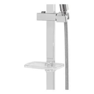 Набор смесителей для ванны 3 в 1 Hansberge Cubito H7077W белый/хром