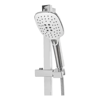 Набор смесителей для ванны 3 в 1 Hansberge Cubito H7077W белый/хром