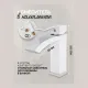 Набор смесителей для ванны 3 в 1 Hansberge Cubito H7077W белый/хром