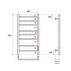 Полотенцесушитель электрический Apextermo Stella ST00184CH шоколад