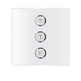 Переключатель на 3 потребителя Grohe Grohtherm SmartControl 29158LS0 белая луна/хром