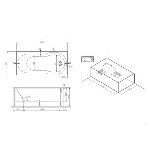 Акриловая ванна AM.PM X-JOY W88A-150-070W-A 150х70 см