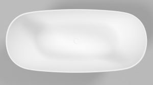 Ванна из искусственного камня Whitecross Onyx C 0206.160075.200 160x75см белый матовый