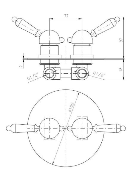 Смеситель для душа Rav Slezak Labe L086K хром