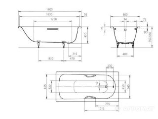 Ванна стальная 180x80 Kaldewei Saniform Plus Star 337 133700010001 Ванна стальная 180x80 Kaldewei Saniform Plus Star 337 133700010001