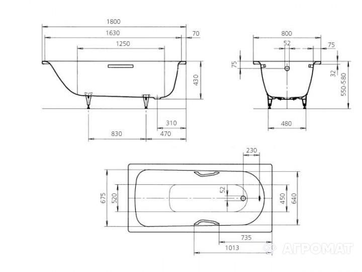 Ванна стальная 180x80 Kaldewei Saniform Plus Star 337 133700010001 Ванна стальная 180x80 Kaldewei Saniform Plus Star 337 133700010001