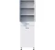 Пенал Onika Модерн 406004  белый с бельевой корзиной