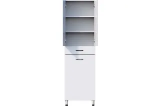 Пенал Onika Модерн 406004  белый с бельевой корзиной