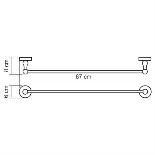 Wasserkraft Diemel K-2230 Штанга для полотенец