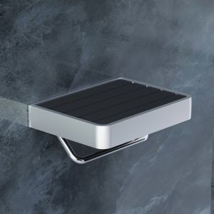 Держатель туалетной бумаги Damixa Jupiter DA77341500 с полкой Черный Хром
