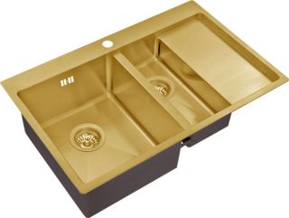 Мойка кухонная Zorg Inox PVD SZR 5178-2-L BRONZE Мойка кухонная Zorg Inox PVD SZR 5178-2-L BRONZE