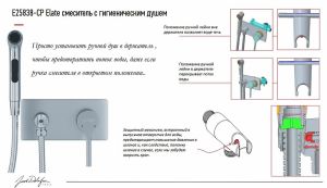 Гигиенический душ со смесителем Jacob Delafon Elate хром E25838-CP