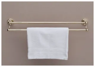 Полотенцедержатель двойной Aquanet 189279 золото