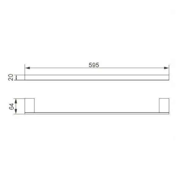 Полотенцедержатель Aquanet 187068 хром
