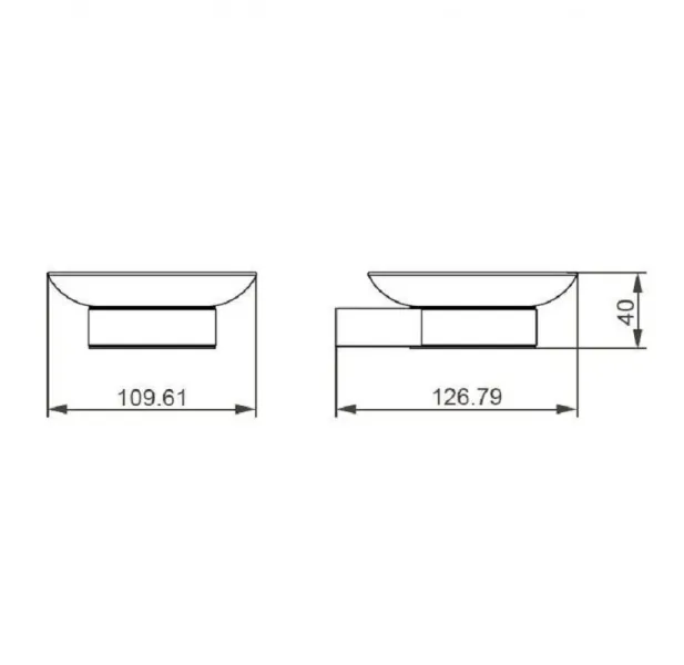 Мыльница Aquanet 187061 хром