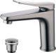 Смеситель для раковины Lemark Bronx LM3706GM с донным клапаном графит