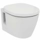 Инсталляция с подвесным унитазом Ideal Standard W220101 с сиденьем Микролифт без клавиши смыва