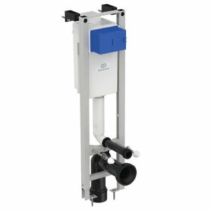 Инсталляция с подвесным унитазом Ideal Standard W220101 с сиденьем Микролифт без клавиши смыва