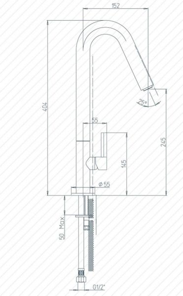 Смеситель для кухни Paini Cox 78CR572USLMKM хром