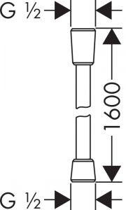 Шланг для душа Hansgrohe 28276140 160 см