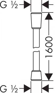 Шланг для душа Hansgrohe 28276140 160 см