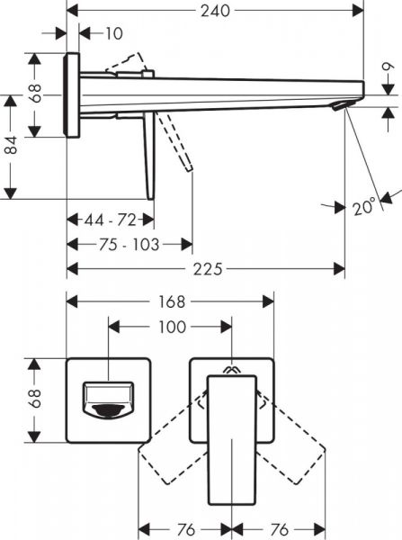 Смеситель для раковины Hansgrohe Metropol 32526340