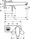 Смеситель для раковины Hansgrohe Talis E 71734340 черный хром