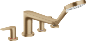 Смеситель Hansgrohe Talis E 71748140 на борт ванны шлифованная бронза
