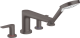 Смеситель Hansgrohe Talis E 71748340 на борт ванны черный хром