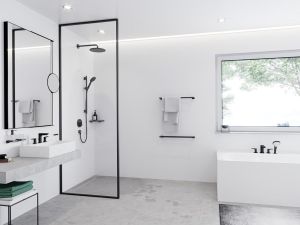 Смеситель Hansgrohe Talis E 71748340 на борт ванны черный хром