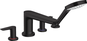 Смеситель Hansgrohe Talis E 71748670 на борт ванны черный матовый