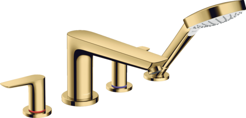 Смеситель Hansgrohe Talis E 71748990 на борт ванны золото