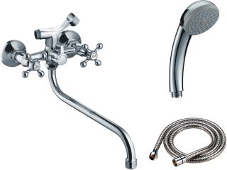 Смеситель для ванны/душа Orange Classic Pro M72-222cr с душевым набором Смеситель для ванны/душа Orange Classic Pro M72-222cr с душевым набором