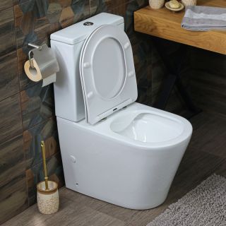 Унитаз-компакт Melana MLN-310307 безободковый белый Унитаз-компакт Melana MLN-310307 безободковый белый