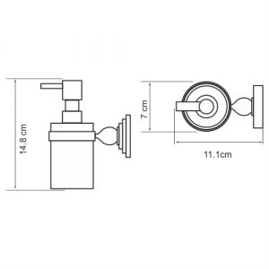 Wasserkraft Diemel K-2299 Дозатор для жидкого мыла 170 ml