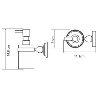 Wasserkraft Diemel K-2299 Дозатор для жидкого мыла 170 ml Wasserkraft Diemel K-2299 Дозатор для жидкого мыла 170 ml