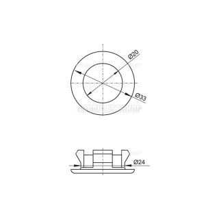Обрамление перелива раковины AlcaPlast A22 Обрамление перелива раковины AlcaPlast A22