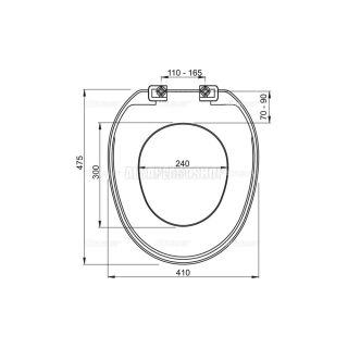 Сиденье для унитаза AlcaPlast Basic белое A3553 Сиденье для унитаза AlcaPlast Basic белое A3553