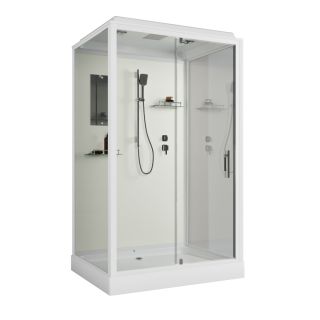 Душевая кабина Niagara Standart ST100/80/15Q 100x80 см профиль белый стекло прозрачное