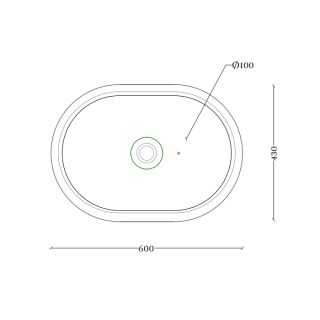 Раковина ArtCeram Brera BRL003 17 00 черная 60 см Раковина ArtCeram Brera BRL003 17 00 черная 60 см