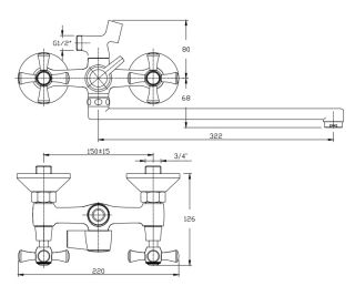Смеситель для ванны/душа Orange Classic M71-211cr с душевым набором Смеситель для ванны/душа Orange Classic M71-211cr с душевым набором