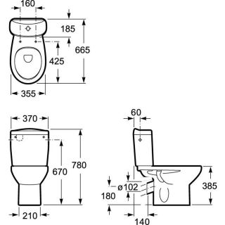 Унитаз напольный Roca Victoria 34239U000 Унитаз напольный Roca Victoria 34239U000