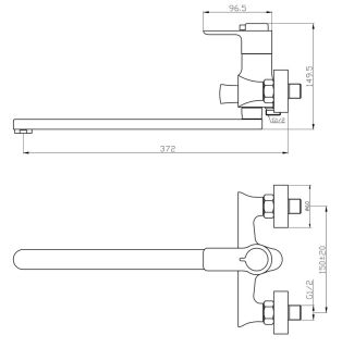 Термостат Orange T19-211cr для ванны/душа Термостат Orange T19-211cr для ванны/душа