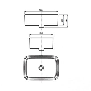 Раковина Roca Mila 32700B000 35 x 50 см
