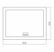 Зеркало Silver Mirrors Norma Neo-6 80см белый LED-00002401